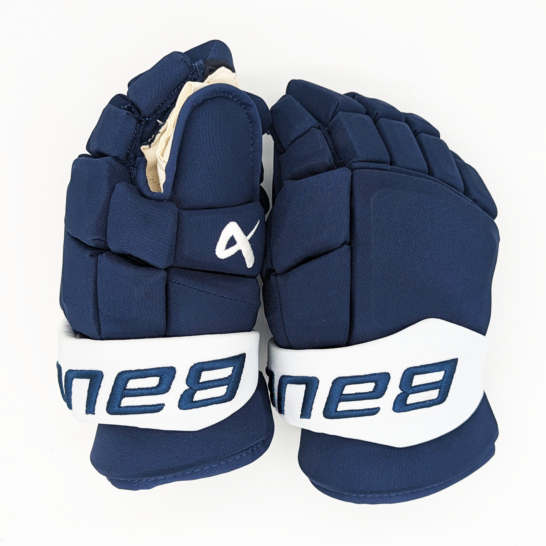 Gants Bauer Supreme Mach - NCAA Pro Stock (bleu marine/blanc)